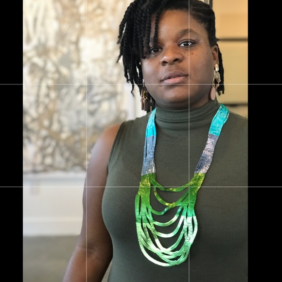 Summer Statement Necklace 🌞 | Two-Sided Waterproof Vibes. Plastic, lightweight. - Picture 5 of 9